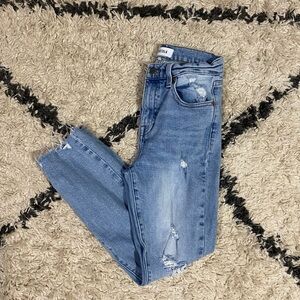 Pistola Distressed Straight Leg Jeans Size 27
